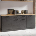 Sideboard mit Schubladen, Holzoptik und 2 Schubladen