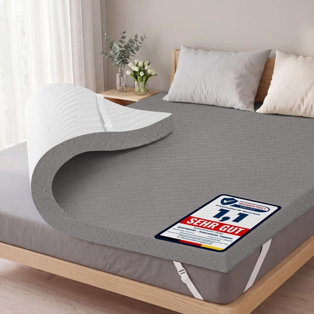 Bambuselemente praegen das Boxspringbett