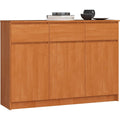 Sideboard mit einer ausziehbaren Konstruktion, Schubladen und 3 Schubladen