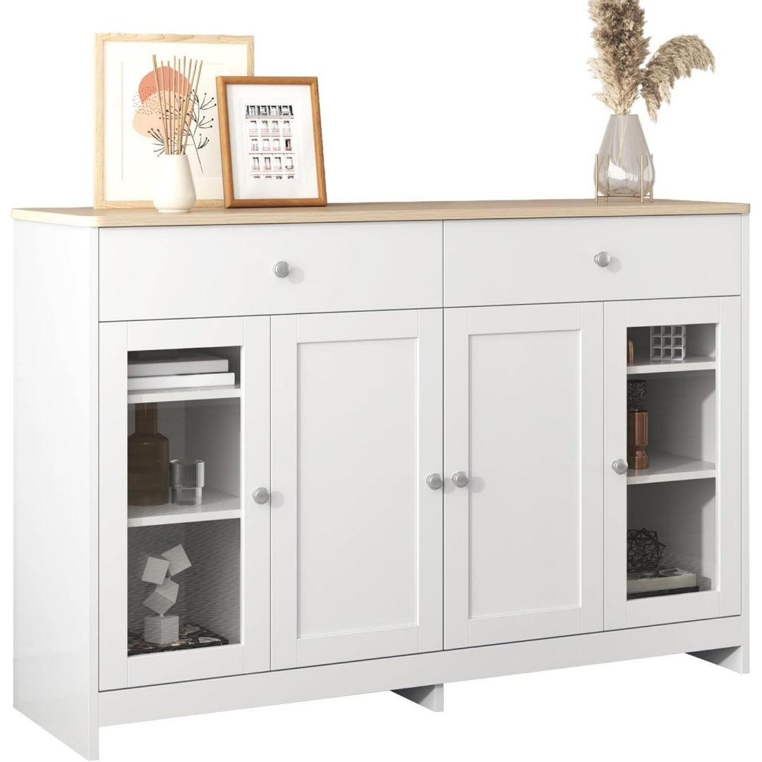 Sideboard mit geschlossenem Stauraum, Schubladen und 4 Tueren