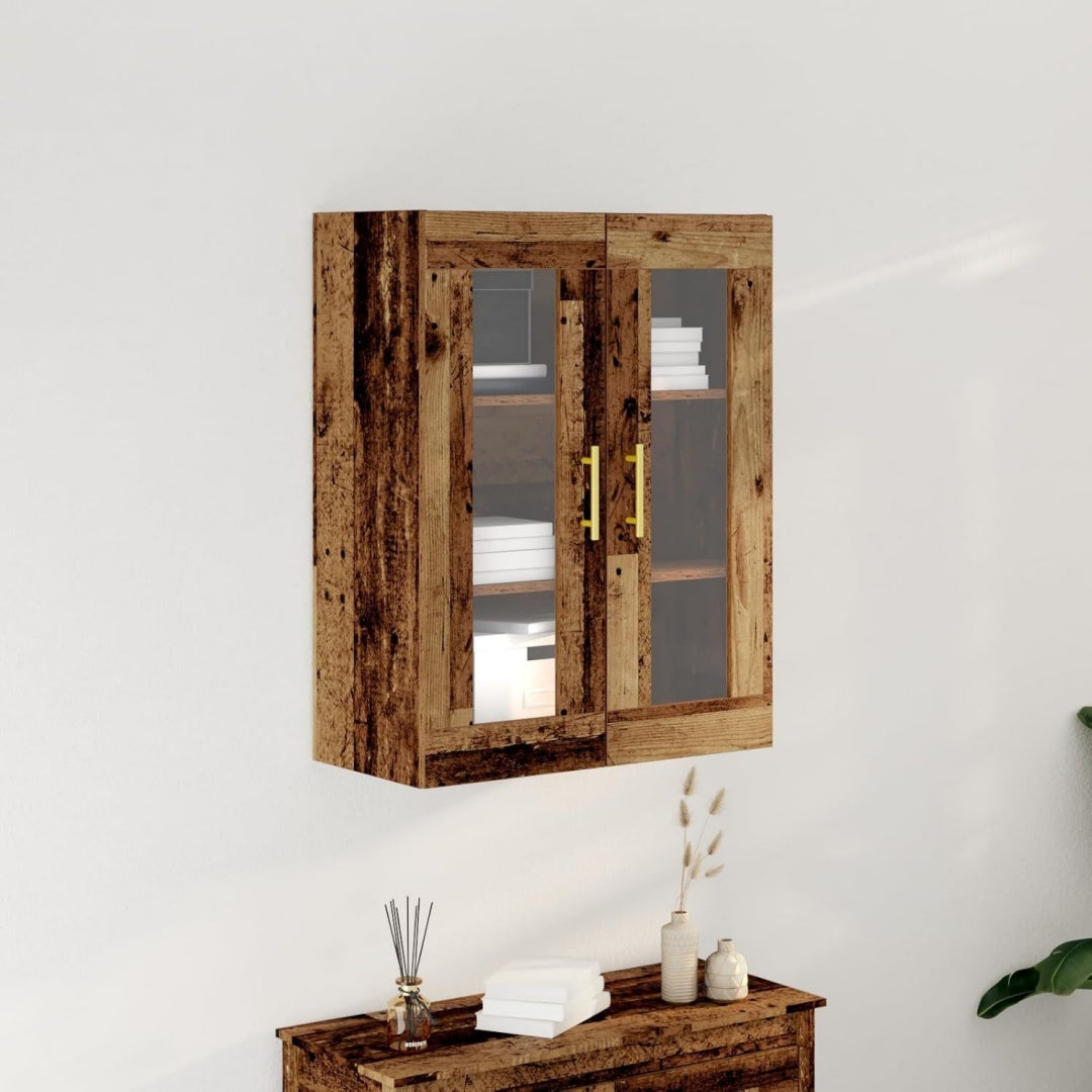 Glastueren praegen das Sideboard in Naturbraun