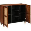 Sideboard aus Mangoholz mit einem Spiegel