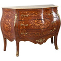 Die Gestaltung von dem Sideboard wird durch Massivholz und Metall gepraegt