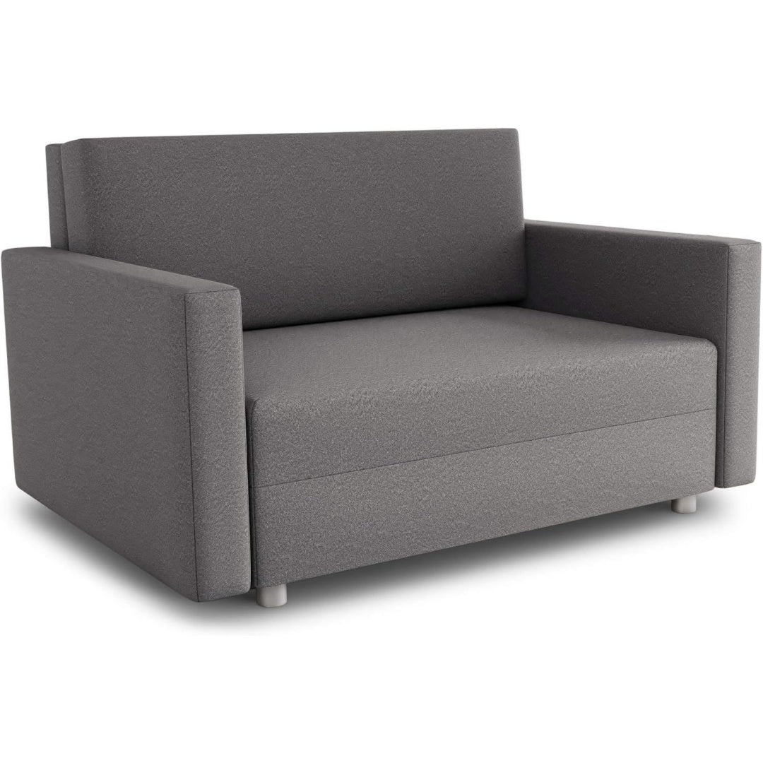Eine Schlaffunktion an dem Sofa aus Metall