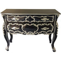Sideboard in Schwarz und Silber mit Schubladen