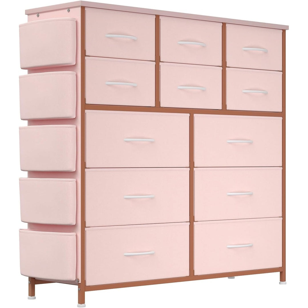 Sideboard in Rosa mit einer klappbaren Konstruktion