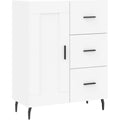 Sideboard aus Samt in Weiss mit den Massen 69.5 x 34 x 90 cm