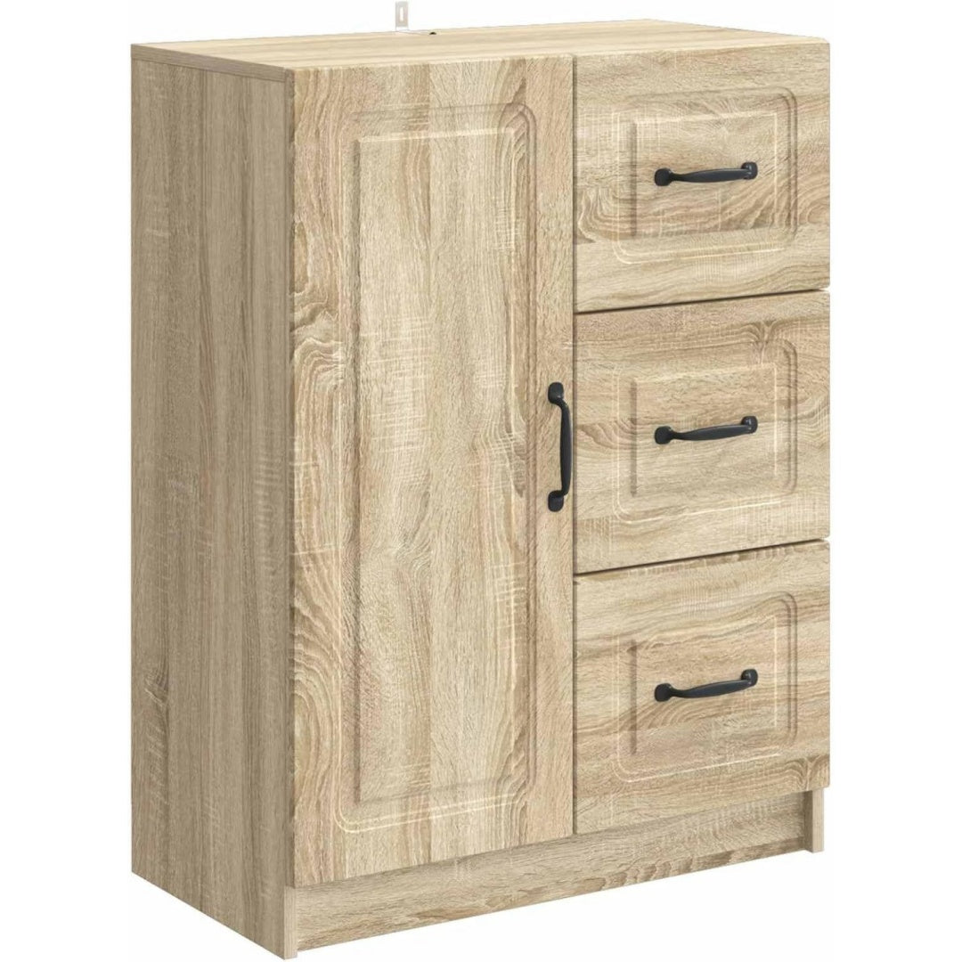 Sideboard mit den Massen 66 x 34.5 x 87 cm in Eichenbraun