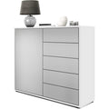 Sideboard mit grifflosen Fronten und einer Tuer