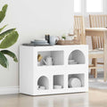 Das Sideboard nimmt mit 80.5 x 35 x 59 cm Gestalt an